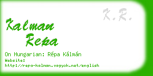 kalman repa business card