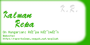 kalman repa business card
